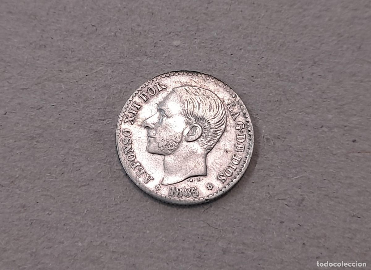 Monedas de Espa&ntilde;a: Alfonso XII, 50 Centimos 1885, MS.M. *8*5 - Foto 1