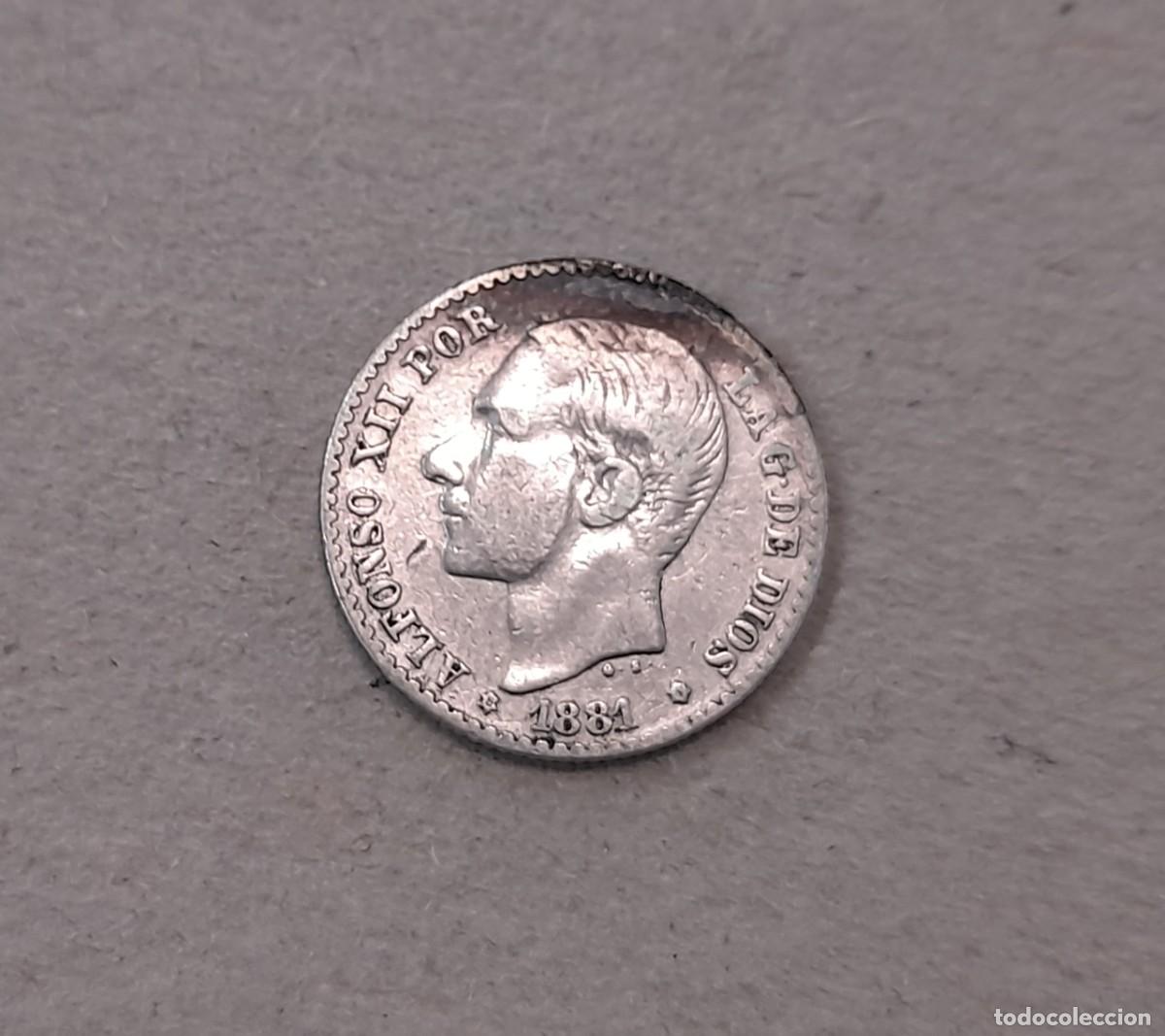 Monedas de Espa&ntilde;a: Alfonso XII, 50 Centimos 1881, MS.M. *8*1