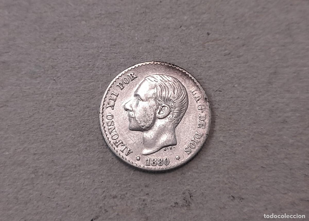 Monedas de Espa&ntilde;a: Alfonso XII, 50 Centimos 1880, MS.M.