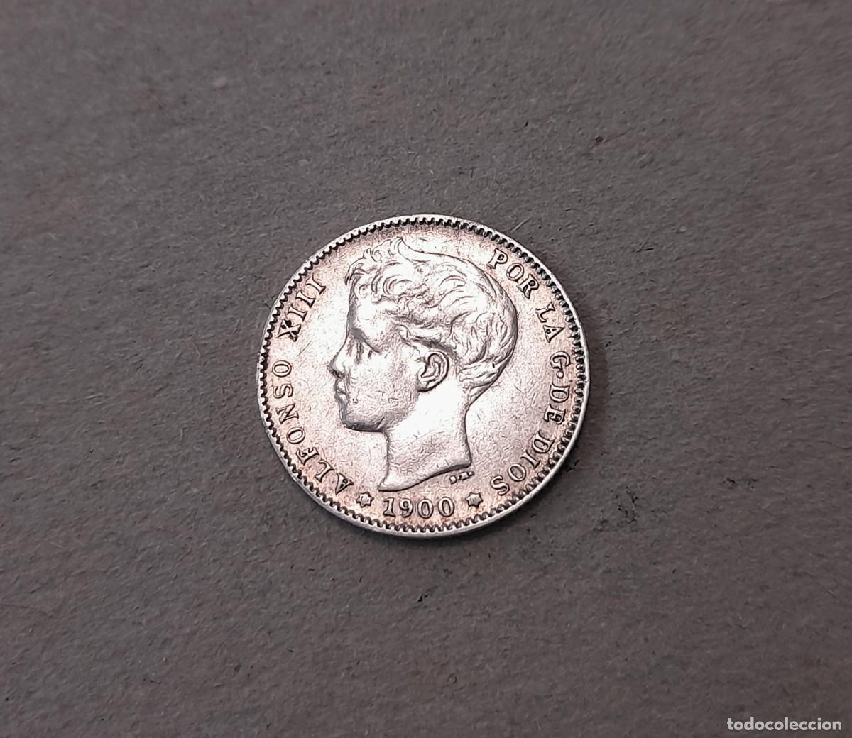 Monedas de Espa&ntilde;a: Alfonso XIII, 1 Peseta 1900 SM.V. *19*00