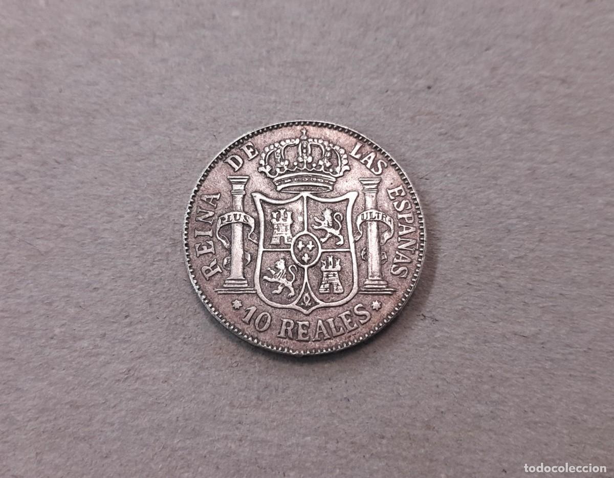 Monedas de Espa&ntilde;a: Isabel II, 10 Reales 1858, Sevilla. Falsa de epoca en PLATA!!!