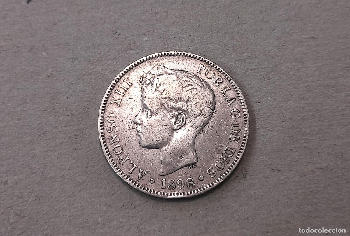 Monedas de Espa&ntilde;a: Alfonso XIII, 5 Pesetas 1898 SG.V. *18*98
