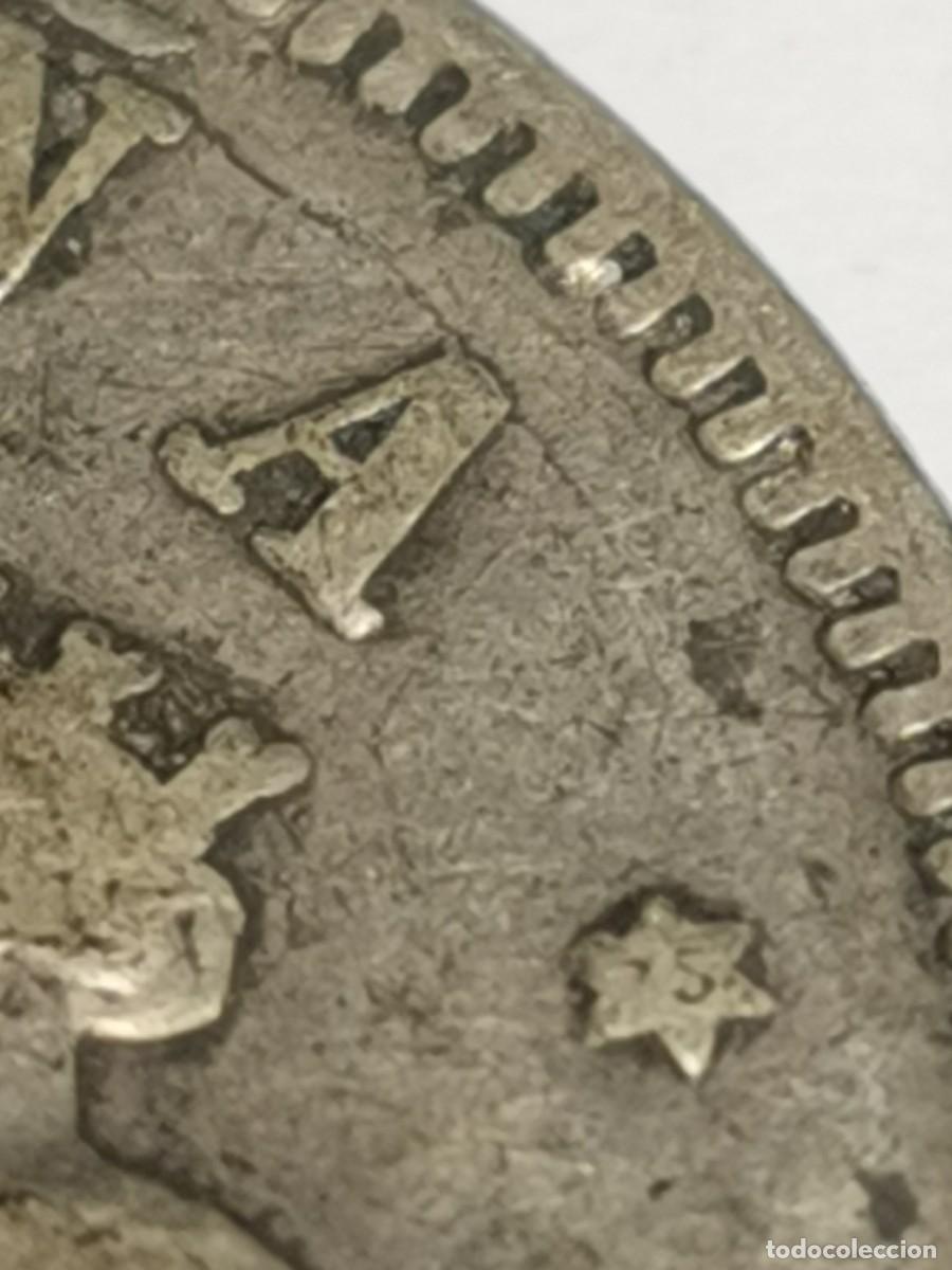 Monedas de Espa&ntilde;a: Rara 2 Pesetas 1870 Gobierno Provisional - Estrella *75 Visible -