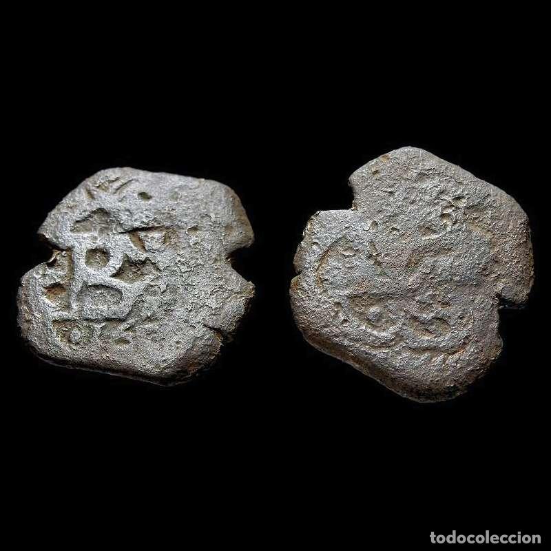 Monedas de Espa&ntilde;a: Felipe IV, resello IIII, 1658-9. 28-F