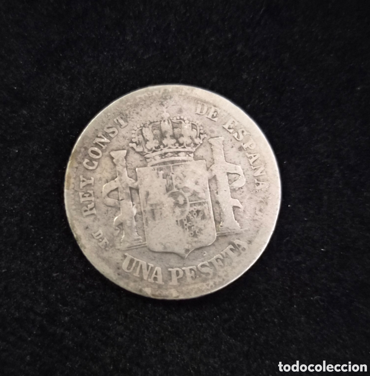 Monedas de Espa&ntilde;a: 1 Peseta 1876 *18-76 Alfonso XII &ndash; Plata 835 &ndash; DE-M &ndash; Madrid