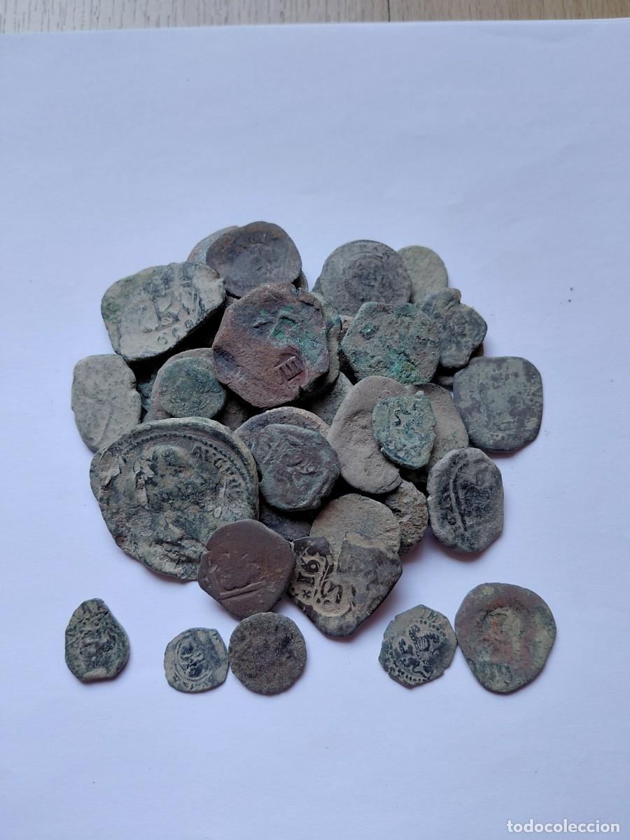 Monedas de Espa&ntilde;a: Lote n&uacute;mero 5 de 50 monedas espa&ntilde;olas para limpiar y expertizar de colecci&oacute;n particular