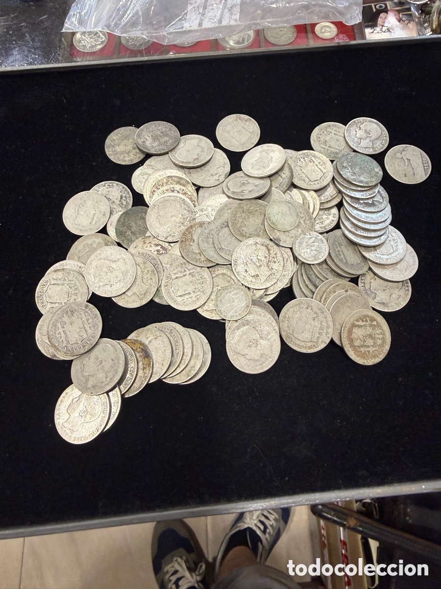 Monnaies d'Espagne: Lote de monedas 540 gramos