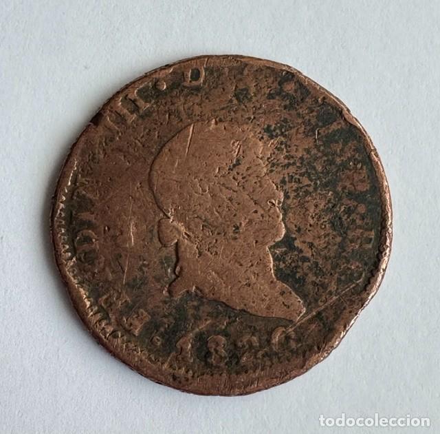 Monedas de Espa&ntilde;a: 8 MARAVED&Iacute;S - FERNANDO VII - 1820 - COBRE