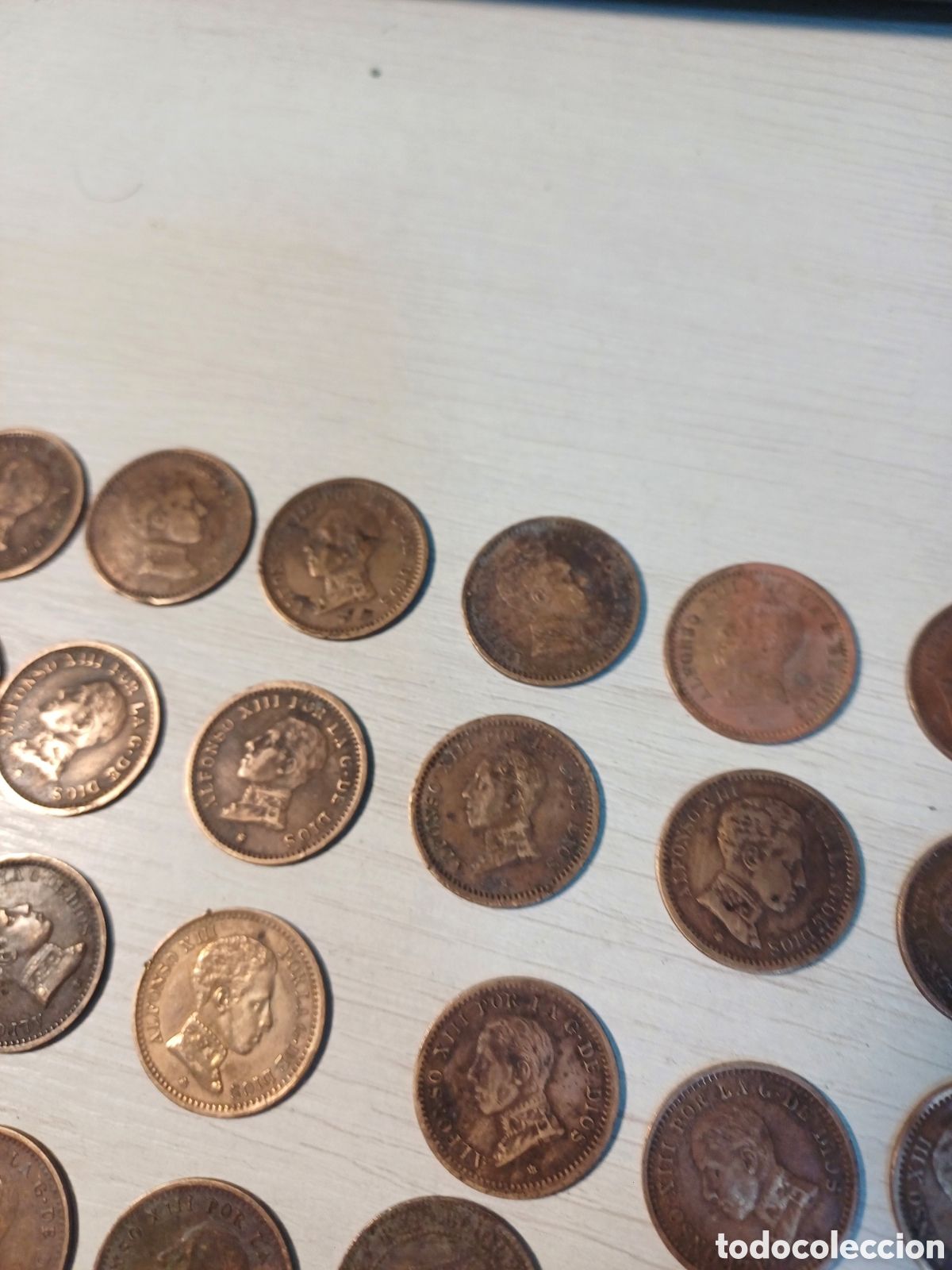Monedas de Espa&ntilde;a: LOTE MONEDAS DE 2 Y 1 CENTIMO DE ALFONSO XIII - Foto 5