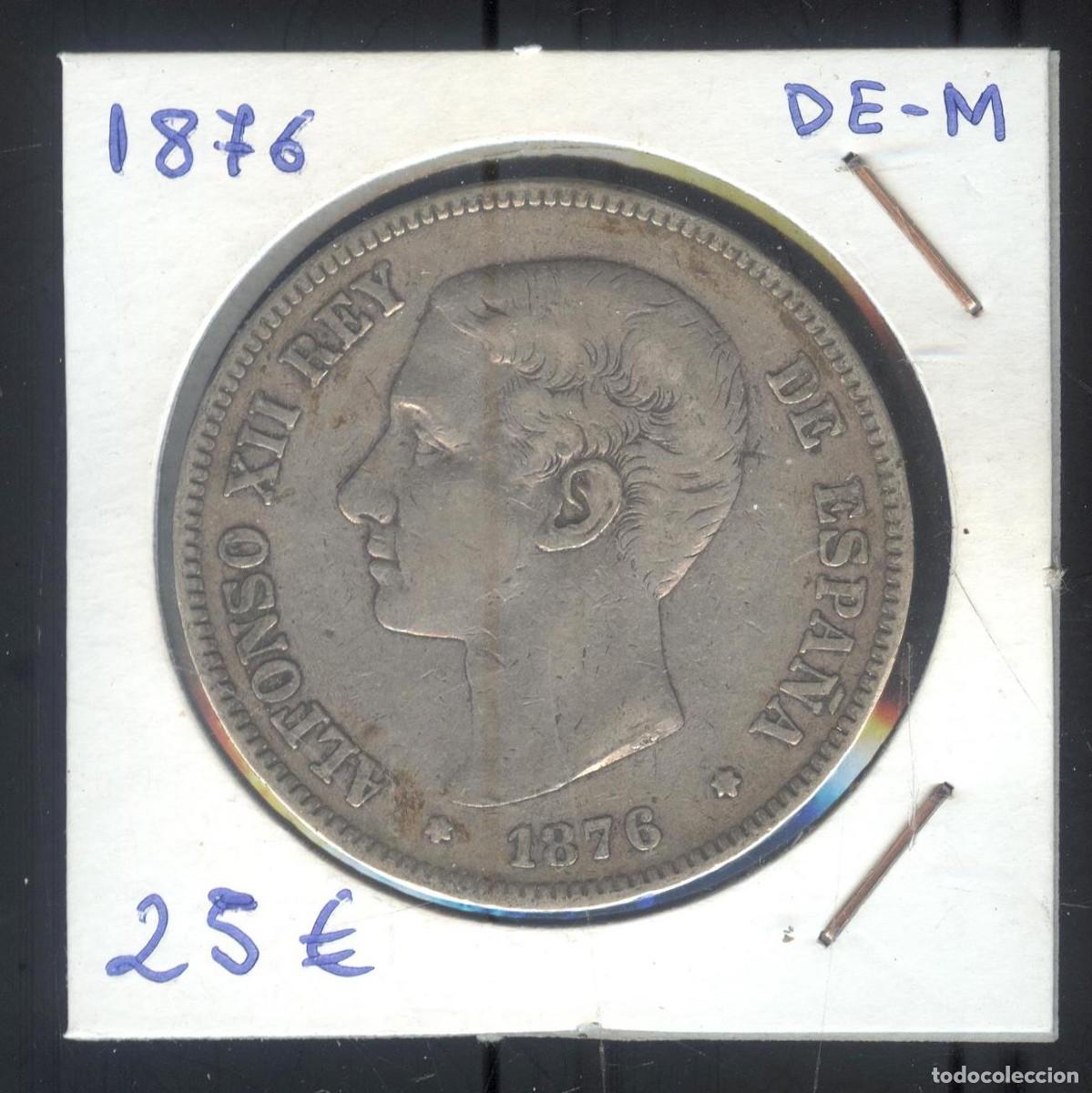 Monedas de Espa&ntilde;a: NUMULITE F0316 Moneda Espa&ntilde;a 1876 Alfonso XII 5 pesetas