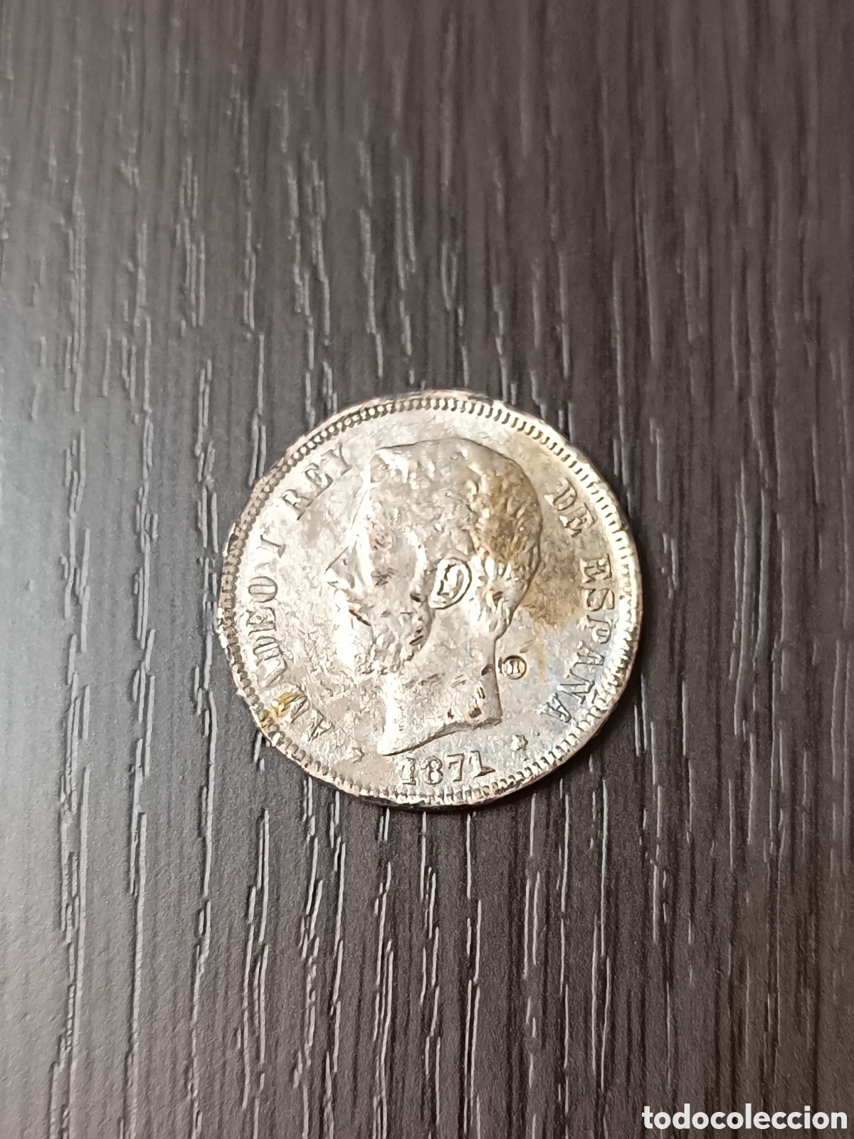 Monedas de Espa&ntilde;a: Reproducci&oacute;n Antigua Moneda 5 Pesetas Amadeo I