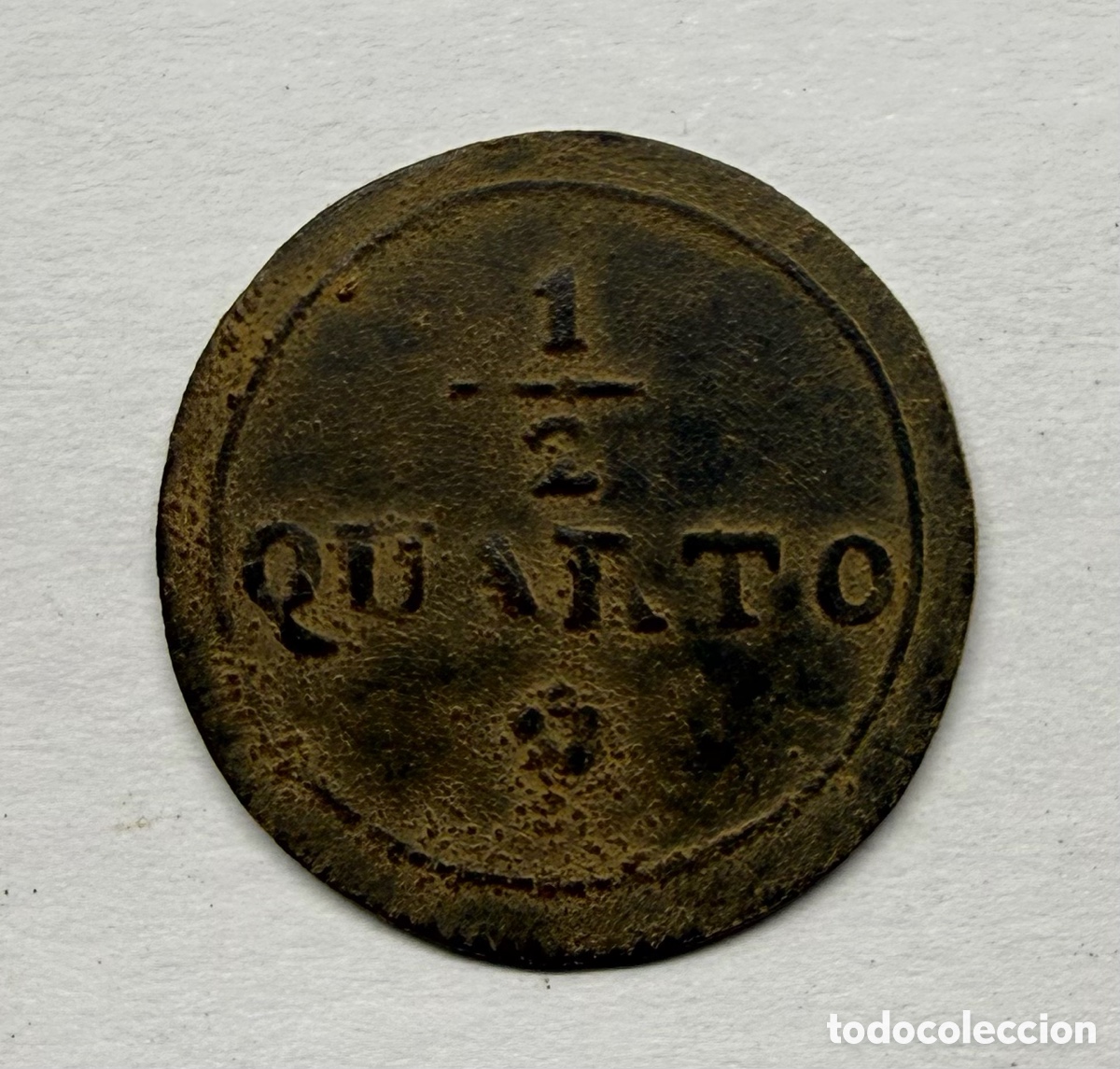 Monedas de Espa&ntilde;a: 1/2 CUARTO CATALU&Ntilde;A NAPOLEONICA 1808-1814 BARCELONA
