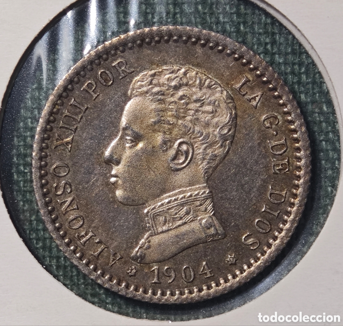 Monedas de Espa&ntilde;a: 50 C&Eacute;NTIMOS&nbsp; ALFONSO XIII 1904 (*1-0), MADRID PC V BRILLO ORIGINAL