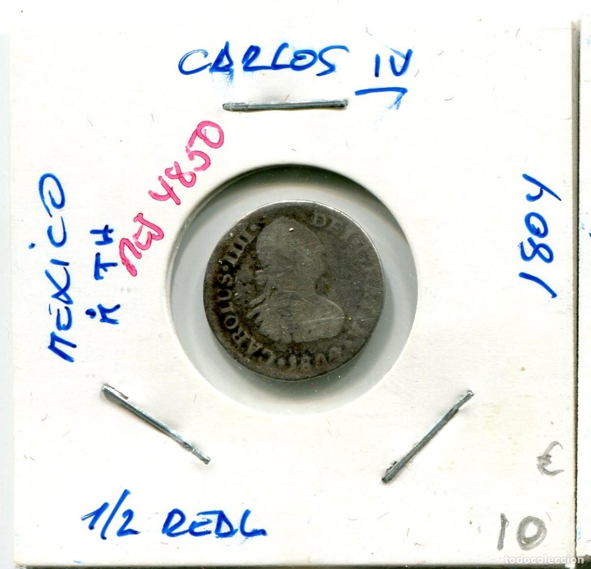 Monedas de Espa&ntilde;a: MEDIO REAL CARLOS IV A&Ntilde;O 1804 MEXICO ( MES4850 )