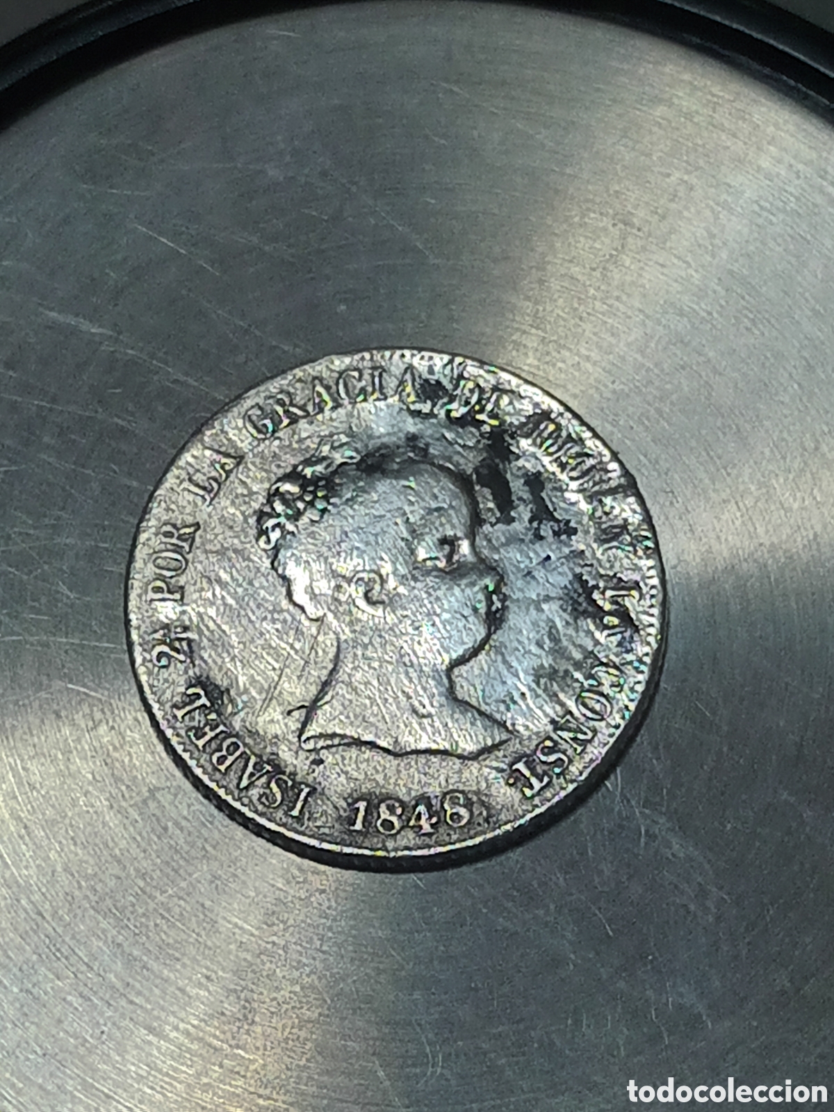 Monedas de Espa&ntilde;a: MONEDA DE 4 REALES DE PLATA ISABEL II A&Ntilde;O 1848