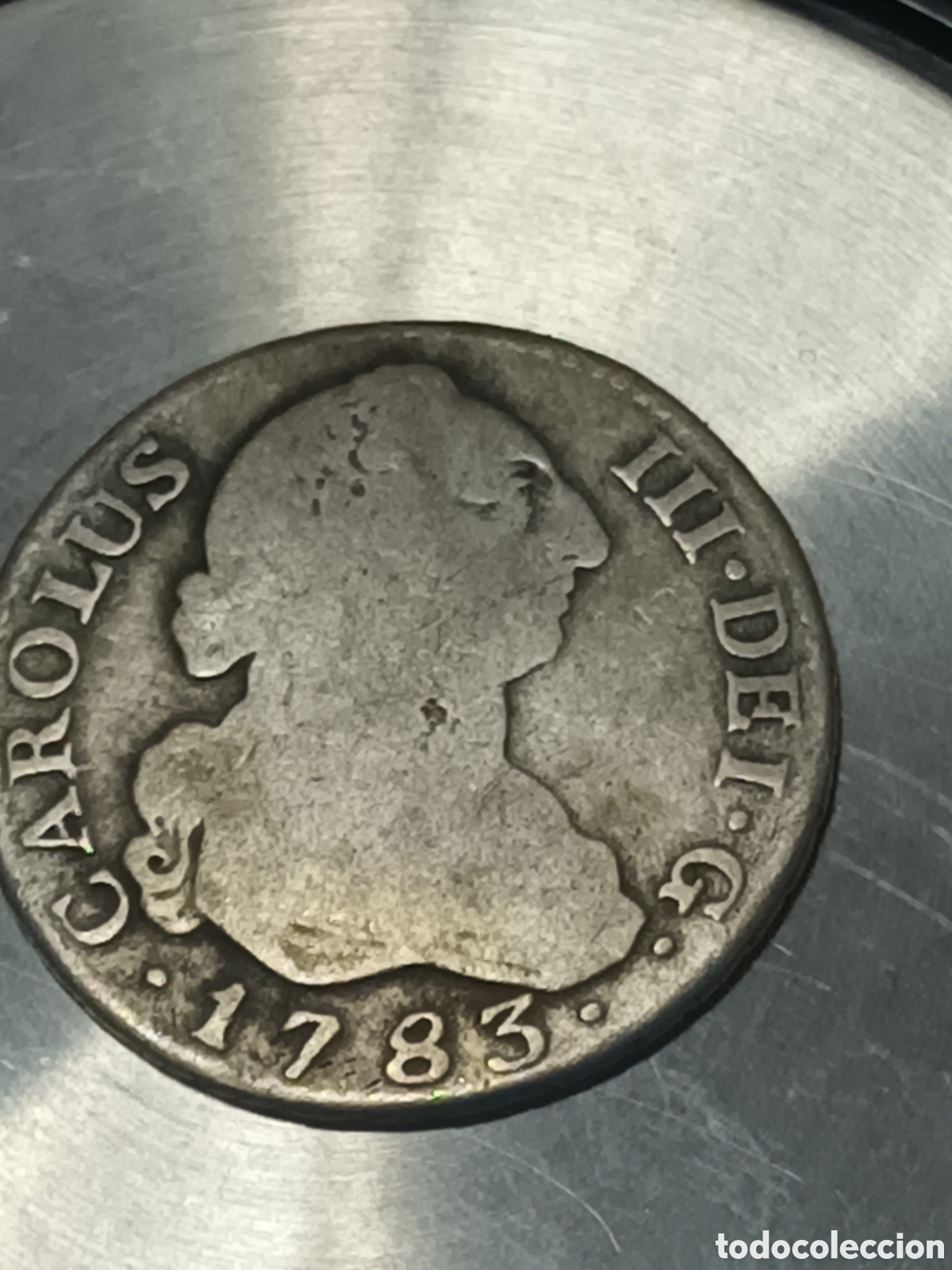Monedas de Espa&ntilde;a: MONEDA DE 2 REALES DE PLATA CARLOS III A&Ntilde;O 1783