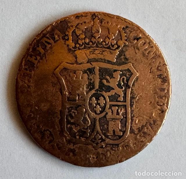 Monedas de Espa&ntilde;a: 3 CUARTOS - ISABEL II - CATALU&Ntilde;A - COBRE - 1836 - Foto 2