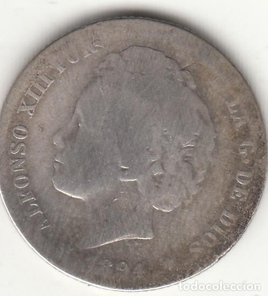 Monedas de Espa&ntilde;a: ALFONSO XIII: 1 PESETA 1894 PGV / PLATA