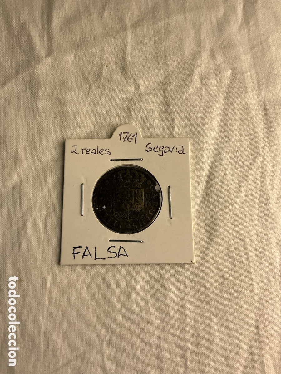 Monedas de Espa&ntilde;a: 2 reales 1761 &mdash; Segovia &mdash; Reproducci&oacute;n para colecci&oacute;n