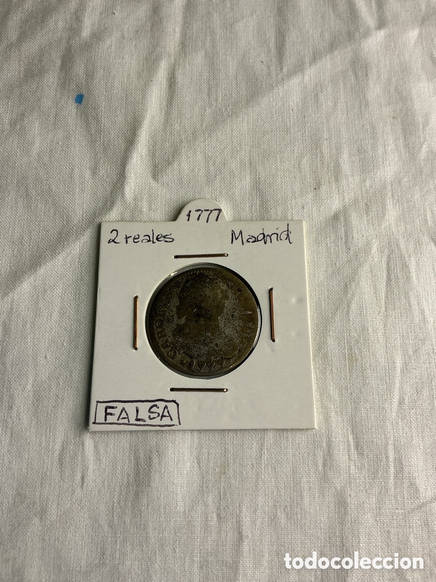 Monedas de Espa&ntilde;a: Carlos III &mdash; 2 reales 1777 &mdash; Madrid &mdash; Reproducci&oacute;n