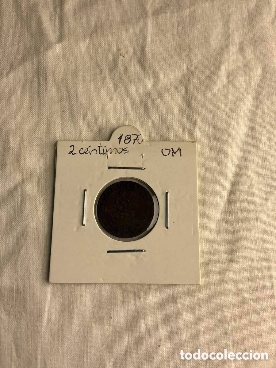 Monedas de Espa&ntilde;a: Espa&ntilde;a &mdash; 2 c&eacute;ntimos 1870 OM &mdash; Gobierno Provisional