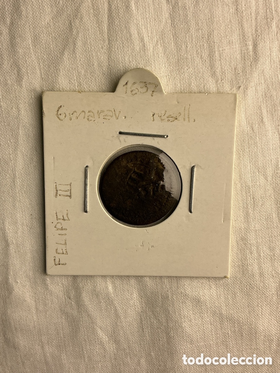Monedas de Espa&ntilde;a: Moneda antigua de 6 maraved&iacute;s resellados &ndash; 1637, seg&uacute;n clasificaci&oacute;n del coleccionista