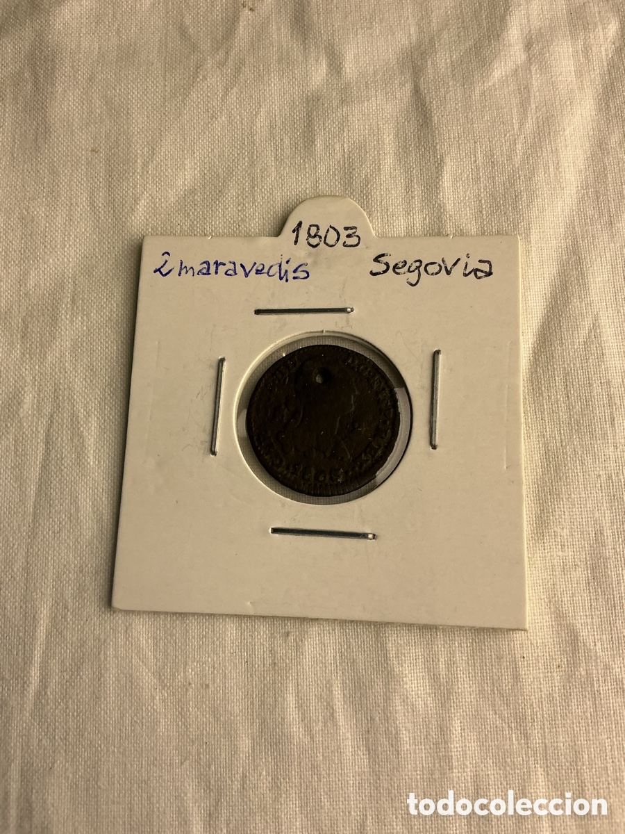 Monedas de Espa&ntilde;a: Carlos IV &ndash; 2 maraved&iacute;s de 1803 &ndash; Segovia