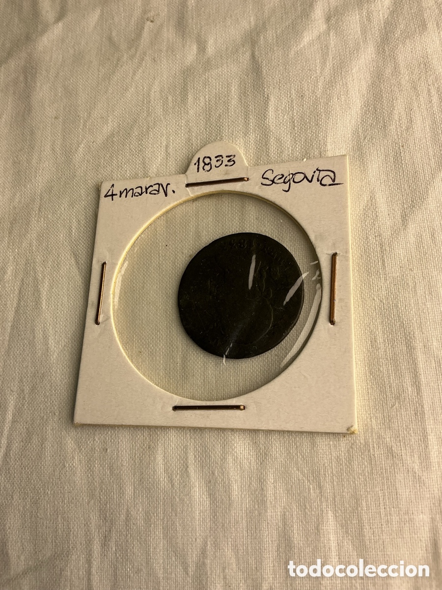 Monedas de Espa&ntilde;a: Maraved&iacute;s Fernando VII &ndash; 1833 &ndash; Segovia &ndash; Espa&ntilde;a