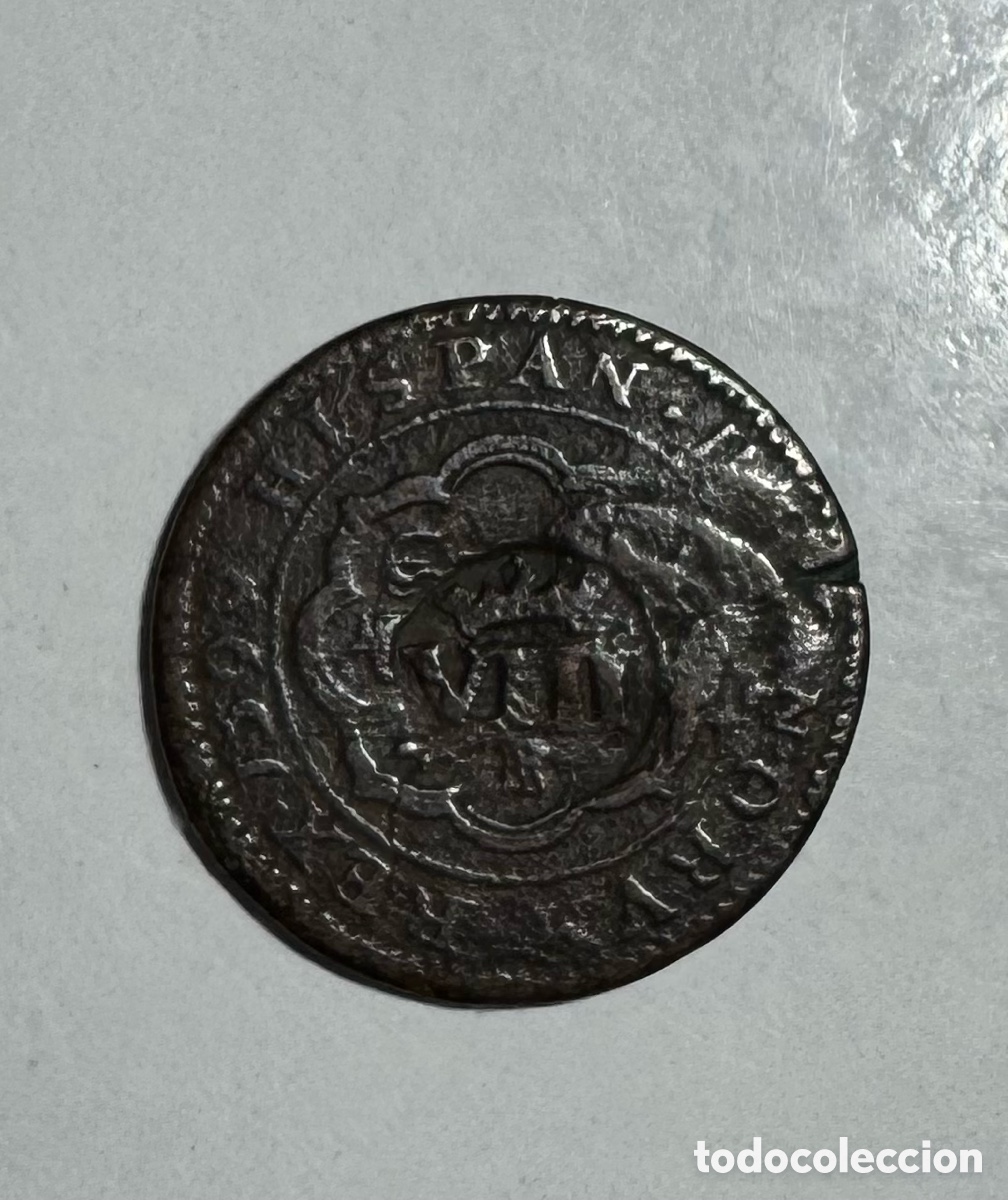 Monedas de Espa&ntilde;a: Resello 8 maraved&iacute;s Carlos III