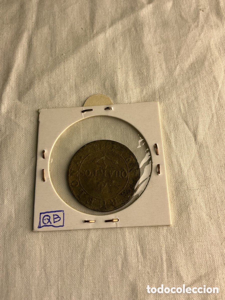 Monedas de Espa&ntilde;a: Barcelona &mdash; Moneda de 4 cuartos de 1813 - Foto 2
