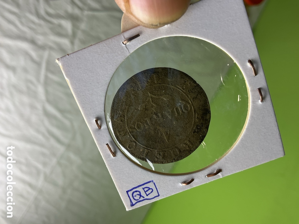Monedas de Espa&ntilde;a: Barcelona &mdash; Moneda de 4 cuartos de 1813 - Foto 4