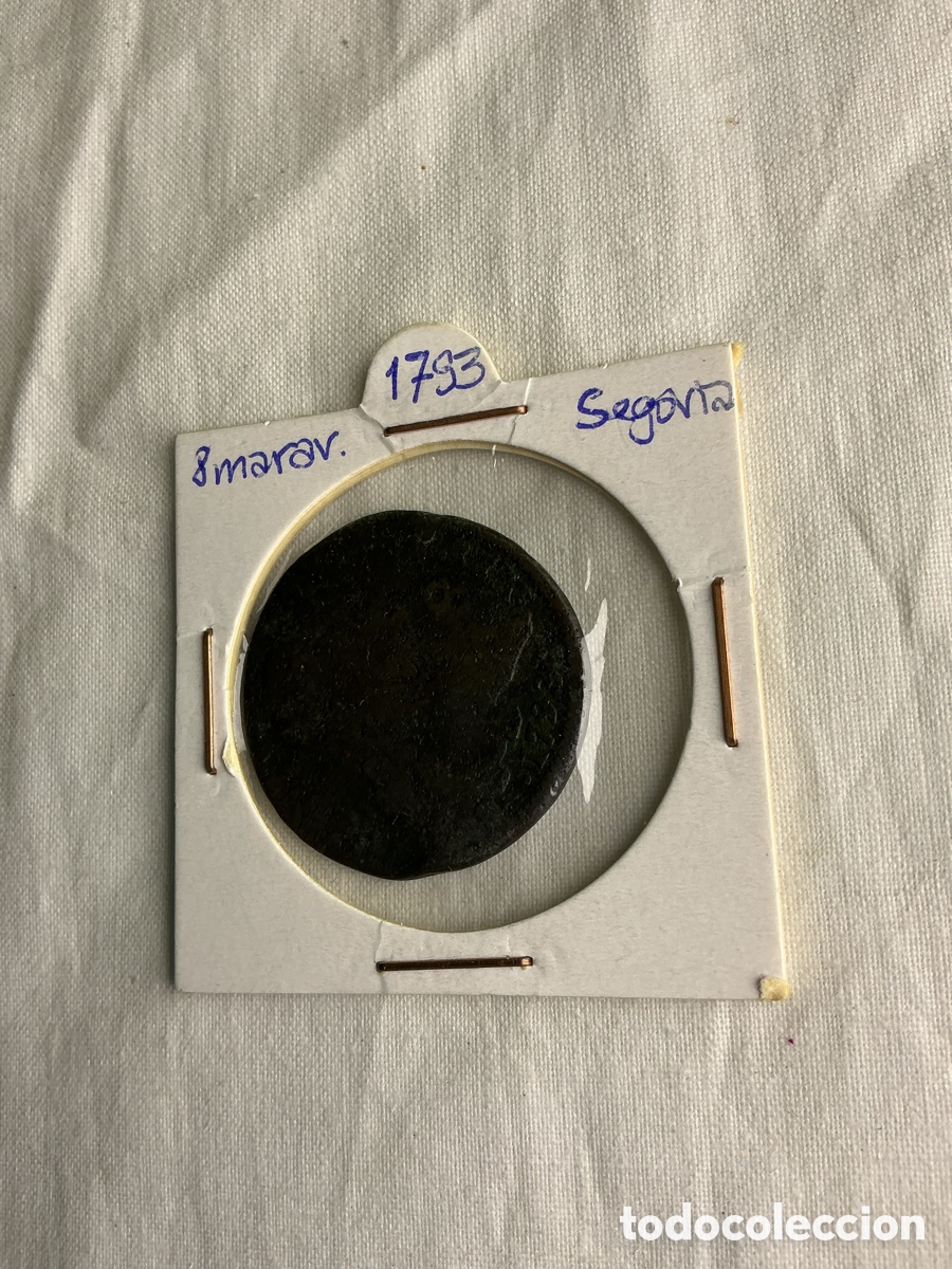 Monedas de Espa&ntilde;a: Carlos IV &mdash; 8 maraved&iacute;s de 1793 &mdash; Segovia