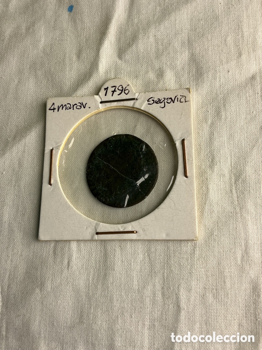 Monedas de Espa&ntilde;a: Carlos IV &mdash; 4 maraved&iacute;s de 1796 &mdash; Segovia