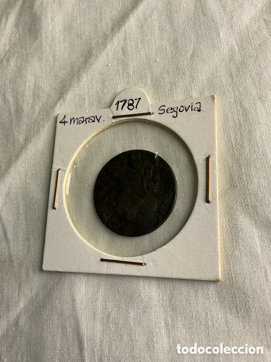 Monedas de Espa&ntilde;a: Carlos III &mdash; 4 maraved&iacute;s de 1787 &mdash; Segovia