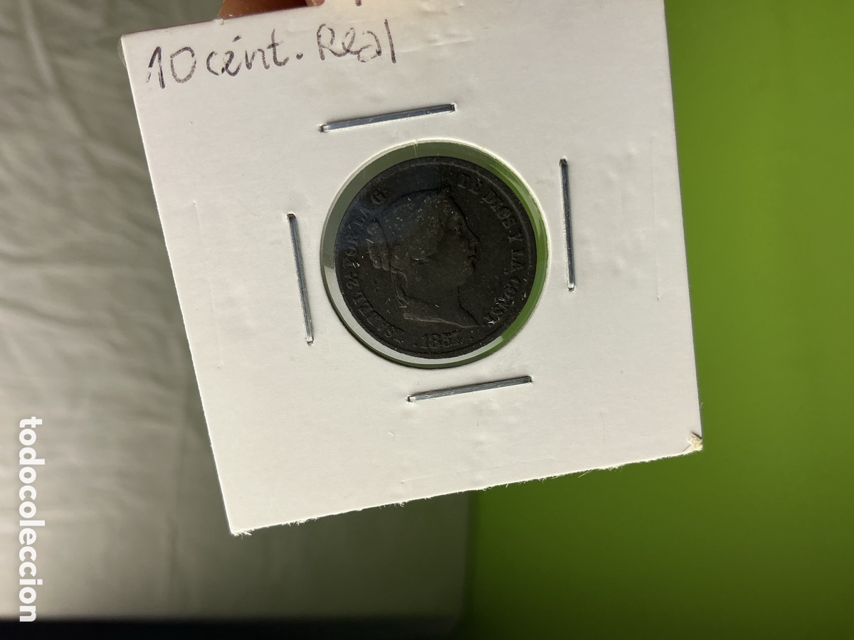 Monedas de Espa&ntilde;a: Isabel II &mdash; 10 c&eacute;ntimos de real de 1857 - Foto 3