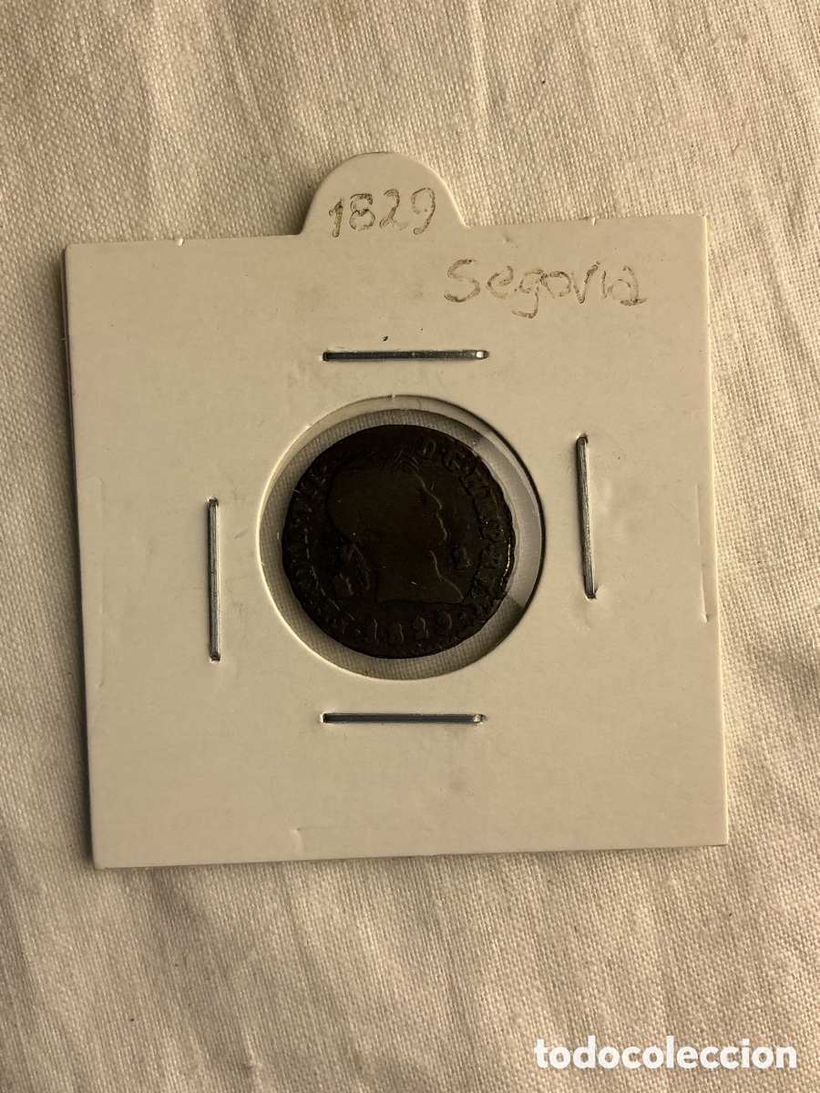 Monedas de Espa&ntilde;a: Fernando VII &mdash; 2 maraved&iacute;s de 1829, Segovia