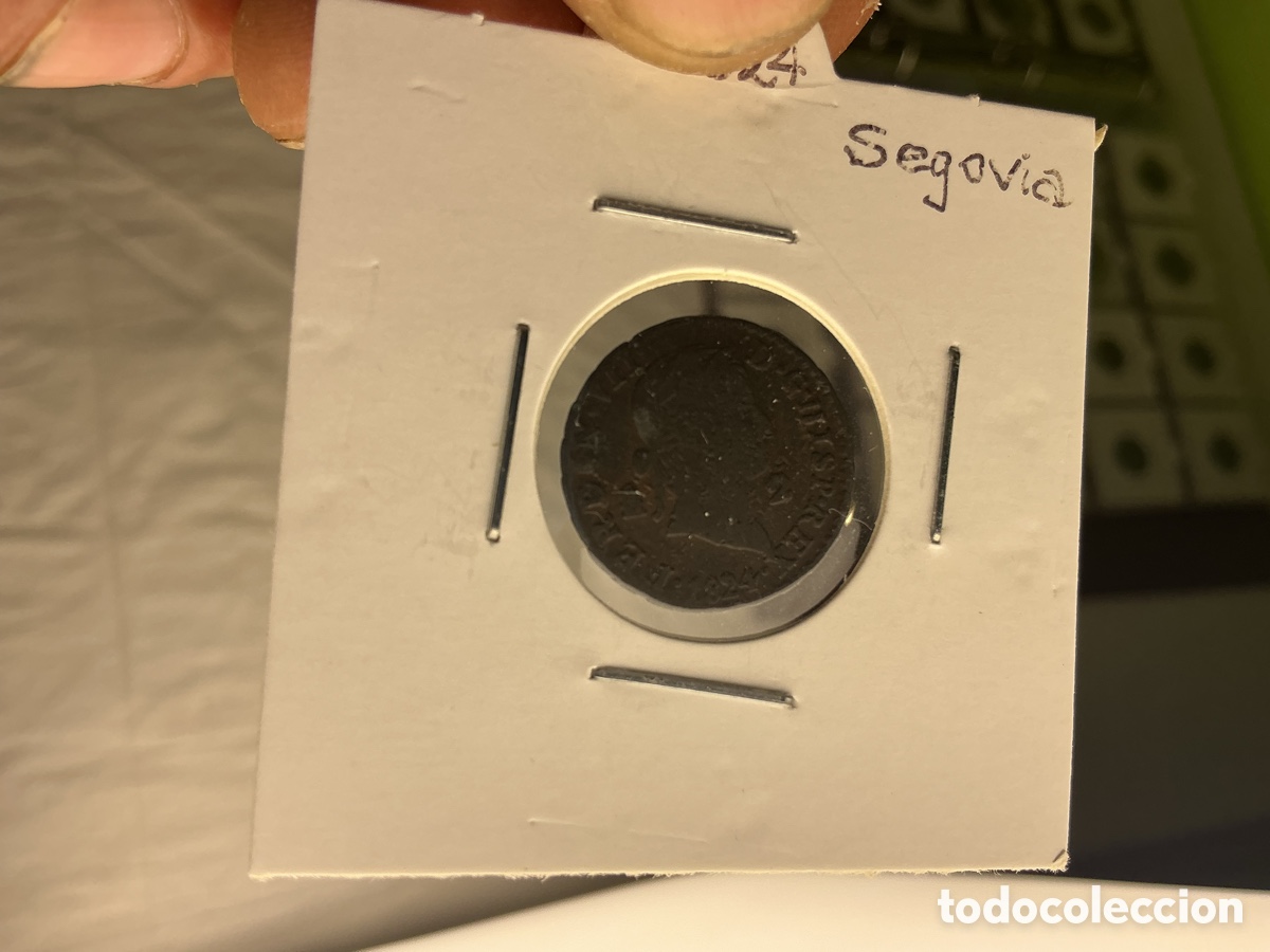 Monedas de Espa&ntilde;a: Fernando VII &mdash; Moneda de 1824, Segovia - Foto 3