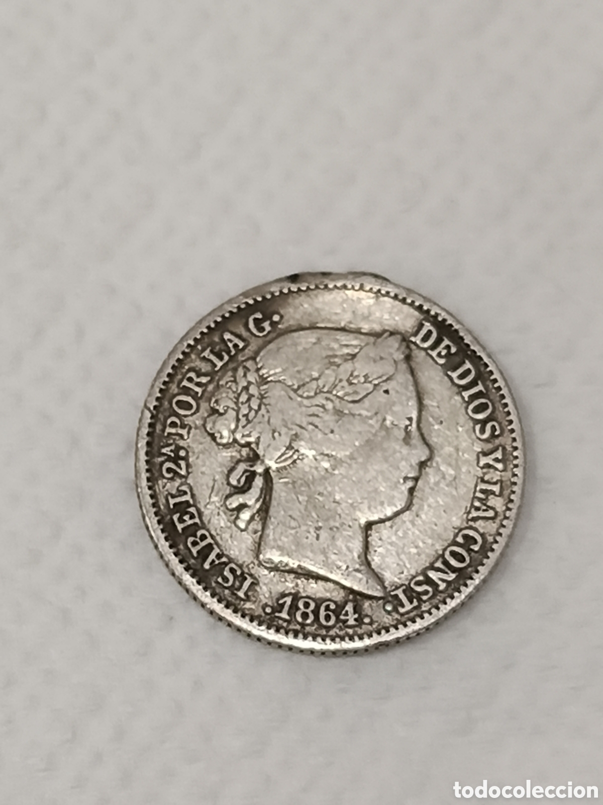 Monedas de Espa&ntilde;a: MONEDA ISABEL II de 1 REAL. ACU&Ntilde;ADA EN ESPA&Ntilde;A EN EL A&Ntilde;O 1864