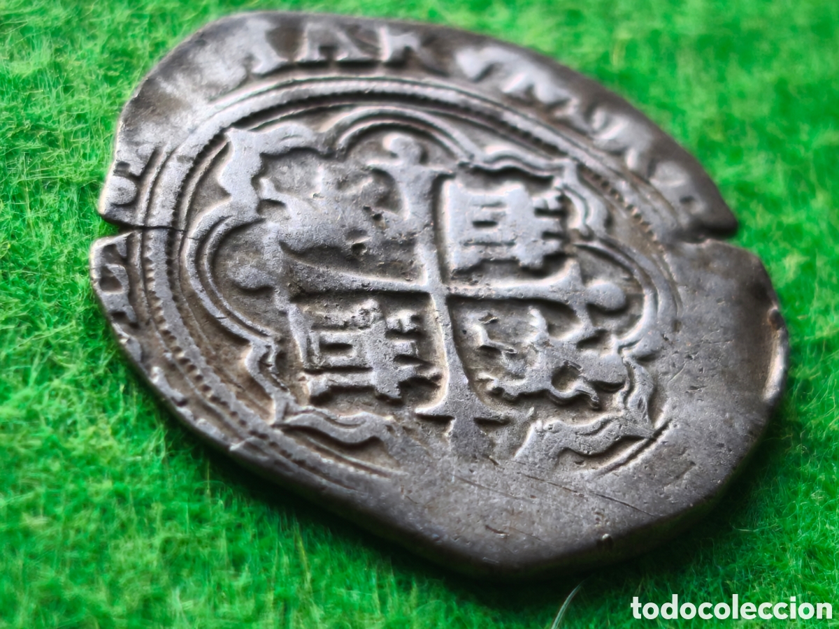 Monedas de Espa&ntilde;a: Felipe II 1 real Mexico M O plata - Foto 5