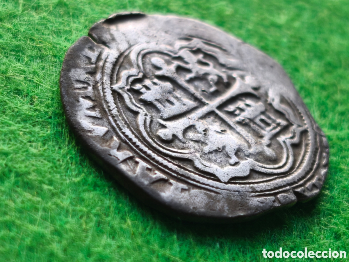 Monedas de Espa&ntilde;a: Felipe II 1 real Mexico M O plata - Foto 7