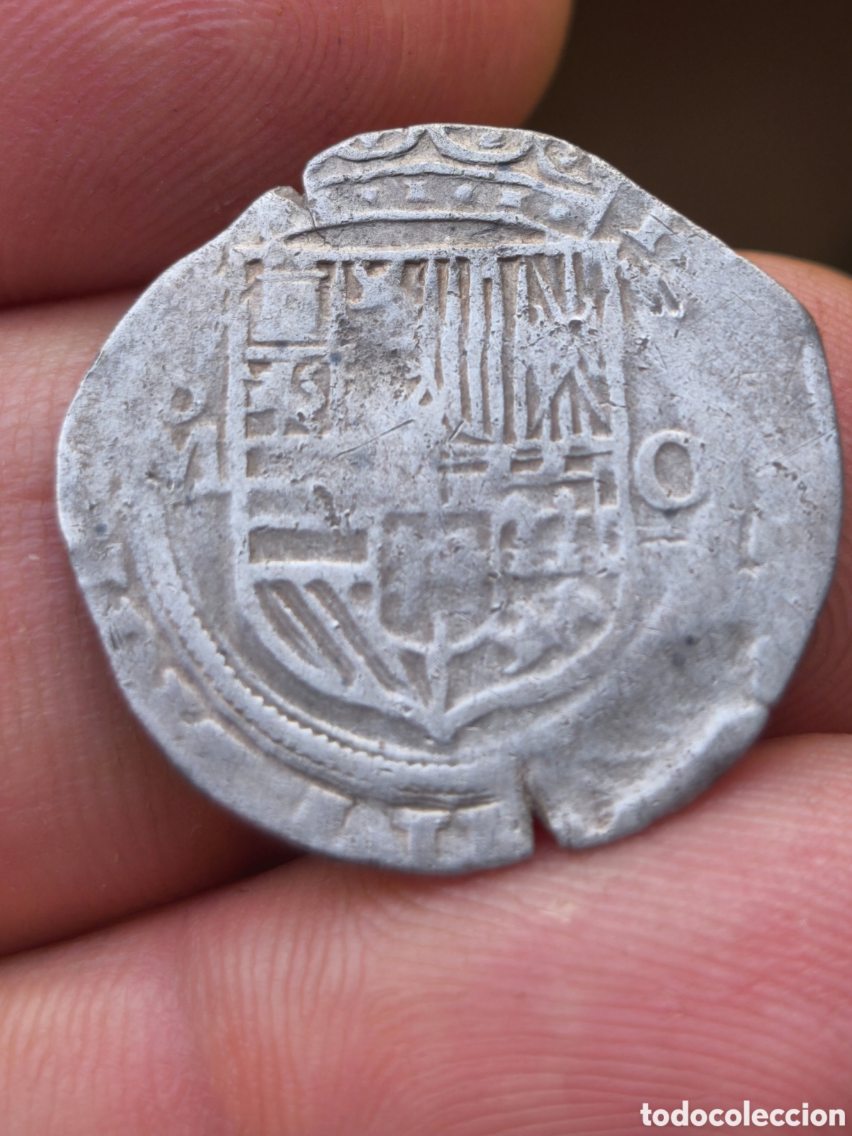 Monedas de Espa&ntilde;a: Felipe II 1 real Mexico M O plata