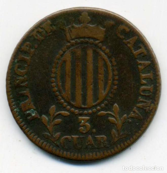 Monedas de Espa&ntilde;a: XS- ISABEL II - CATALU&Ntilde;A 3 Cuartos 1836