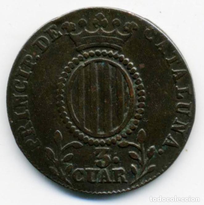 Monedas de Espa&ntilde;a: XS- ISABEL II - CATALU&Ntilde;A 3 Cuartos 1838