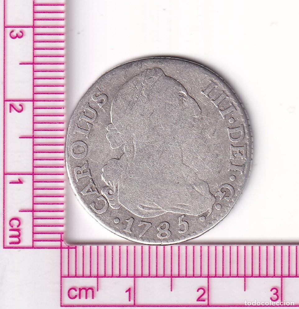 M&uuml;nzen von Spanien: CRF1819 MONEDA ESPA&Ntilde;A CARLOS III 2 REALES 1785 MADRID JD