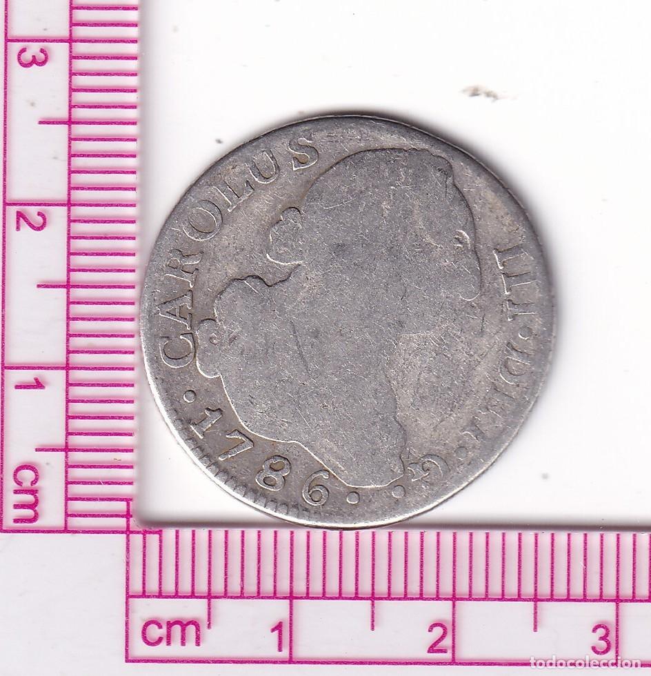 M&uuml;nzen von Spanien: CRF1822 MONEDA ESPA&Ntilde;A CARLOS III 2 REALES 1786 MADRID DV
