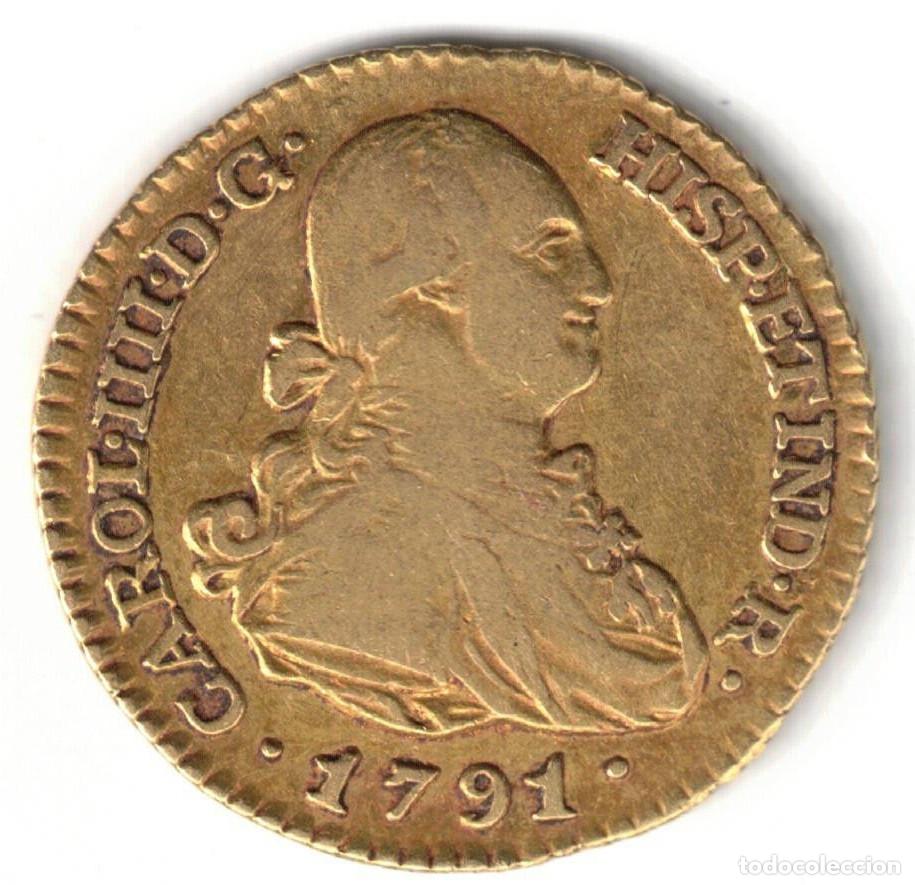 Monedas de Espa&ntilde;a: ESPA&Ntilde;A MONEDA 1 ESCUDO CARLOS IV 1791 MF MADRID - ORO