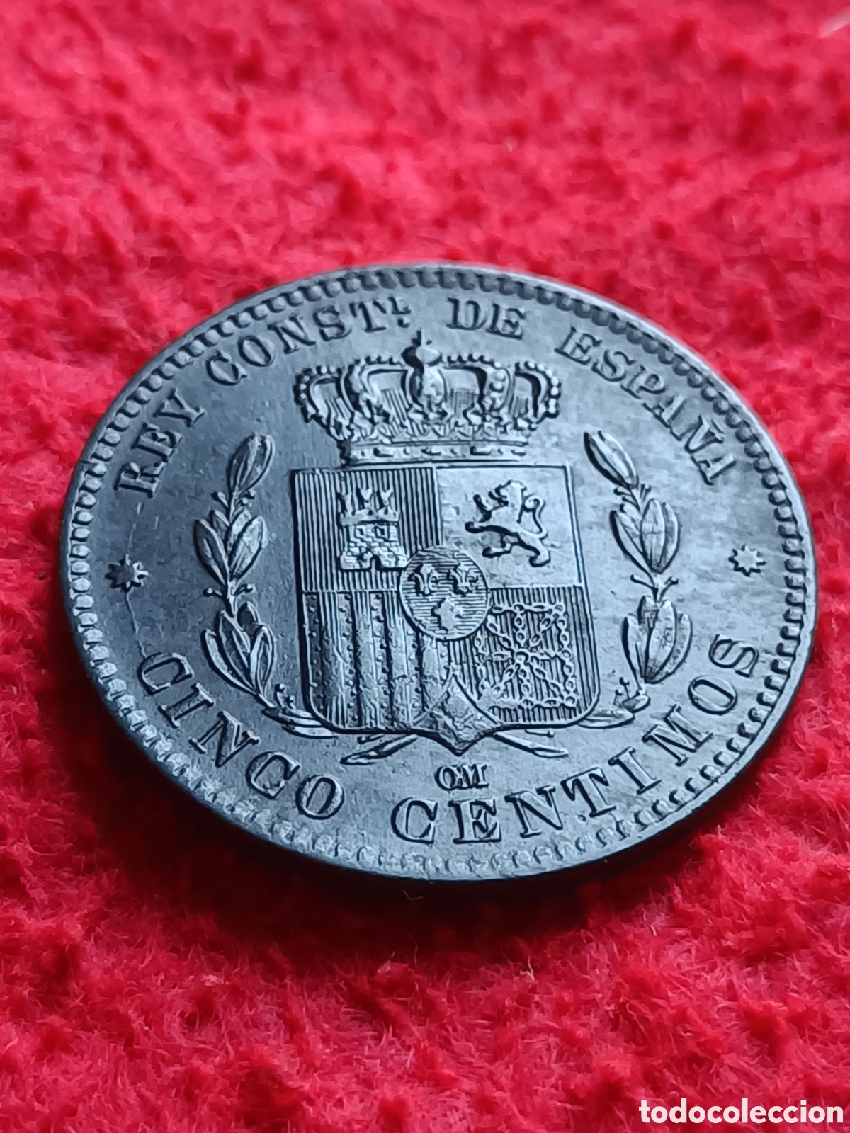 Monedas de Espa&ntilde;a: 5 C&eacute;ntimos Alfonso XIII 1879 - Foto 5