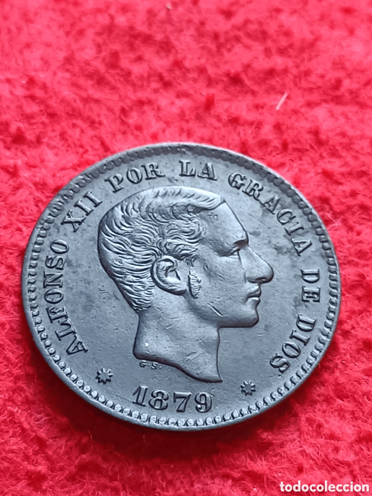Monedas de Espa&ntilde;a: 5 C&eacute;ntimos Alfonso XIII 1879 - Foto 6