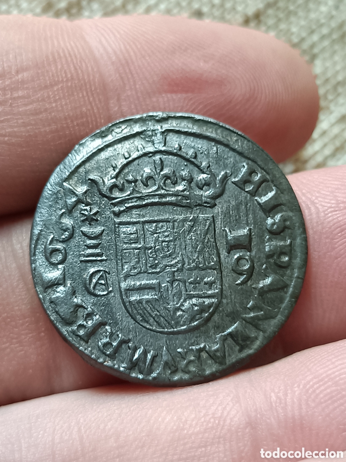 Monedas de Espa&ntilde;a: 16 Maraved&iacute;s Felipe IV CUENCA EBC+ - Foto 2