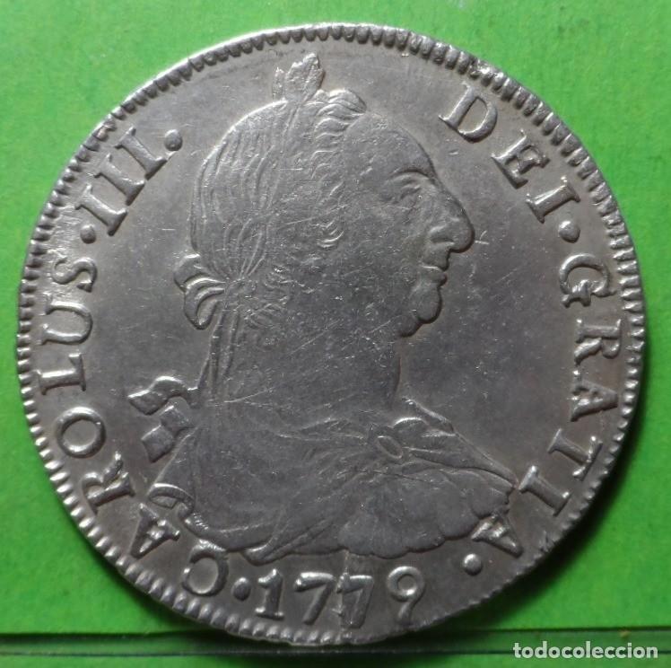 Monedas de Espa&ntilde;a: CARLOS III, 8 reales, 1779, POTOSI -PR, A.C.-1176, Ag